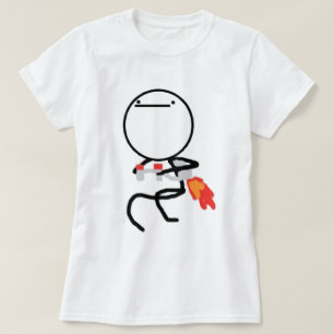 T-shirts Nada fazer aqui Rage cara Meme