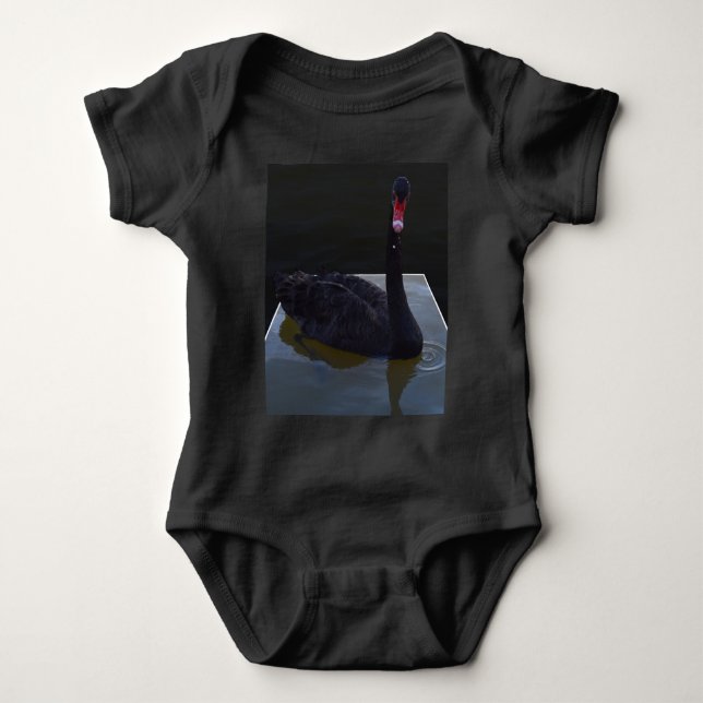 T-shirts Nadação Negra Em Lixo Dimensional; (Frente)