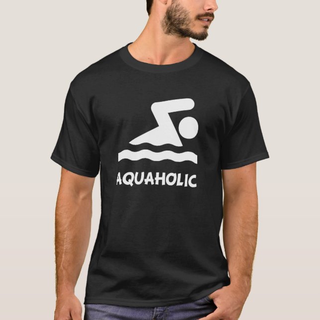 T-shirts Nadador de Aquaholic (Frente)