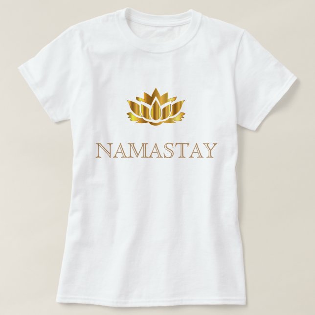 T-shirts Namastay Yoga (Frente do Design)