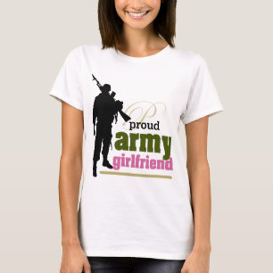 T-shirts Namorada orgulhoso do exército