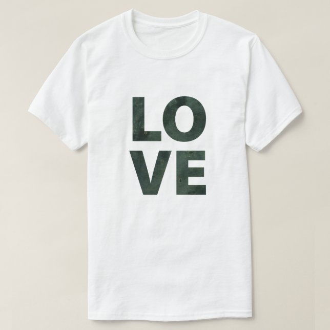 T-shirts Namorados Black Grunge Love (Frente do Design)