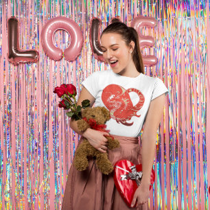 T-shirts Namorados do Coração do Dragão