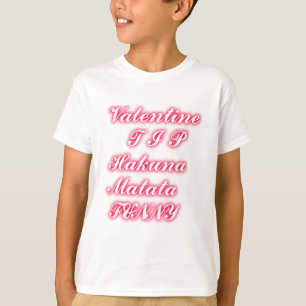 T-shirts Namorados: Hakuna Matata Engraçado Texto de Arte I