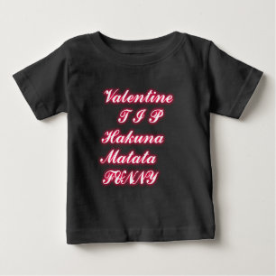 T-shirts Namorados: Hakuna Matata Engraçado Texto de Arte I