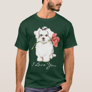 T-shirts Namorados Rosa maltês
