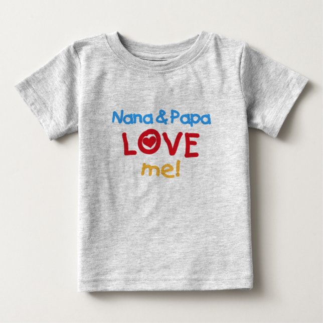 T-shirts Nana e papai me amam (Frente)