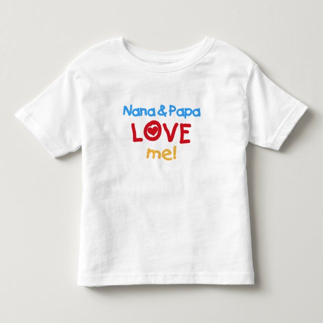 T-shirts Nana e papai me amam (Frente)