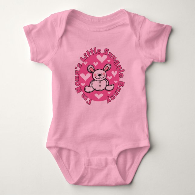 T-shirts Nana's Little Snuggle Bunny (Frente)
