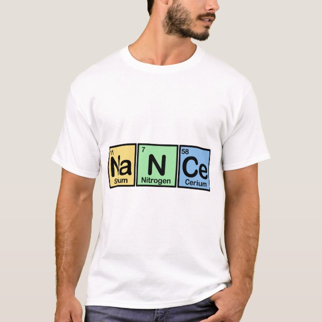 T-shirts Nance fez dos elementos (Frente)