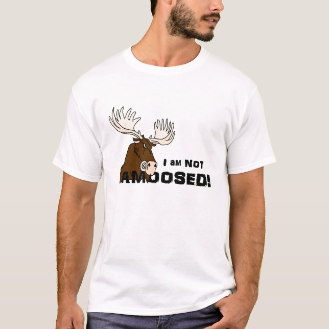 T-shirts Não alces irritados de Amoosed (Frente)