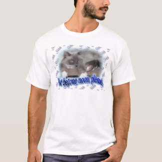 T-shirts Não antes do meio-dia!