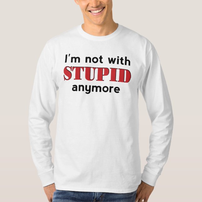 T-shirts Não Com Estúpidos (Frente)