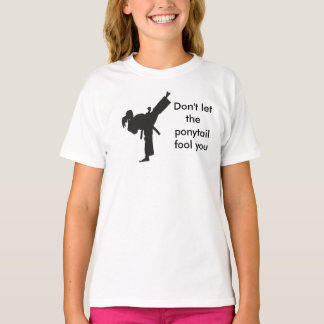 T-shirts Não deixe o rabo de cavalo enganá-lo - meninas