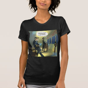 T-shirts Não Envie SMS e Titanic Engraçado