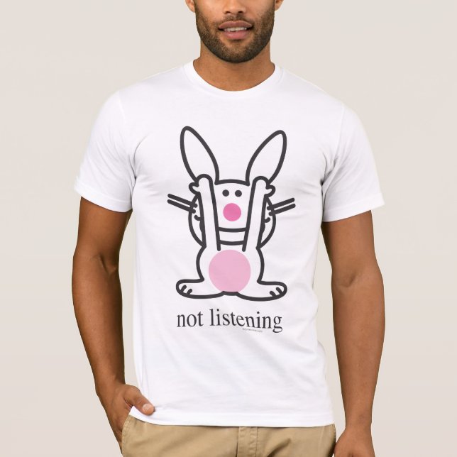 T-shirts Não escutando (Frente)