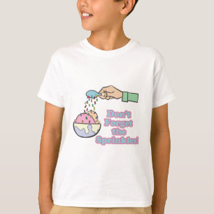 T-shirts não esqueça os confeitos