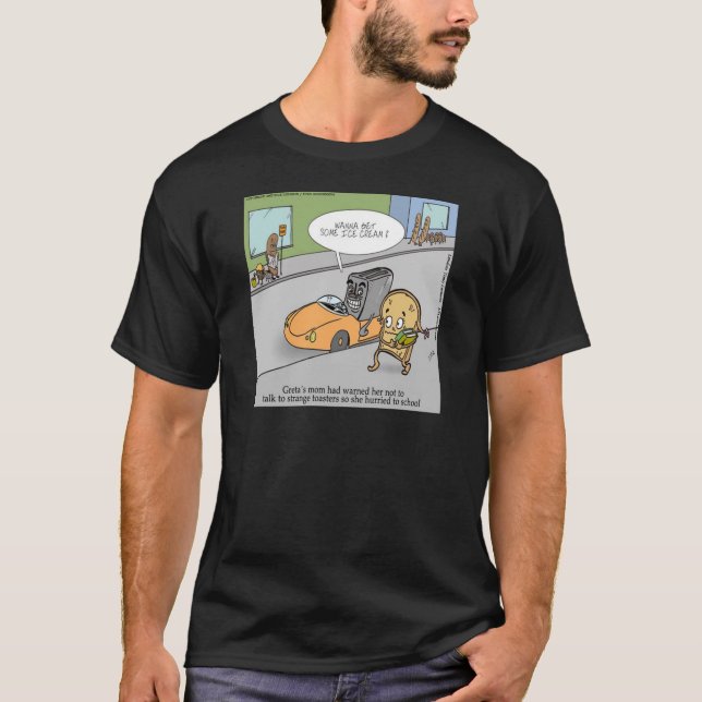 T-shirts Não Fale com Estranhos Engraçado (Frente)