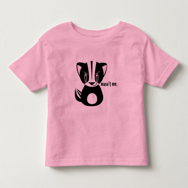 T-shirts "Não fui eu" Cartoon Skunk Tee (Frente)