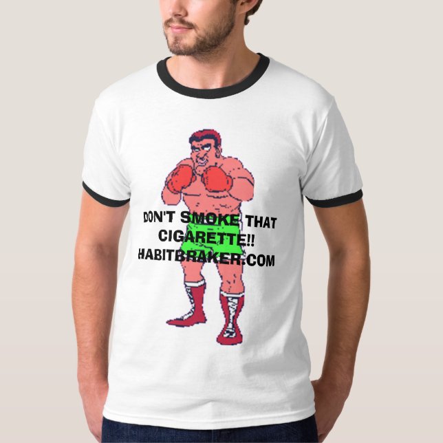 T-SHIRTS NÃO FUME ESSE CIGARRO!! , NÃO FUME ISSO… (Frente)