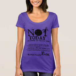 T-shirts NÃO HOJE Slogan Statement Sweater