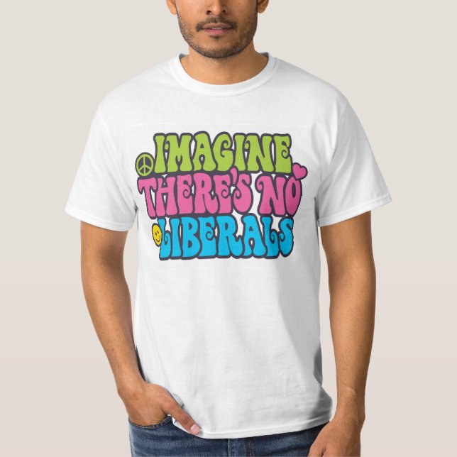 T-shirts Não imagine nenhum liberal (Frente)