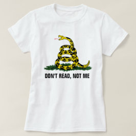 T-shirts Não leia, não eu