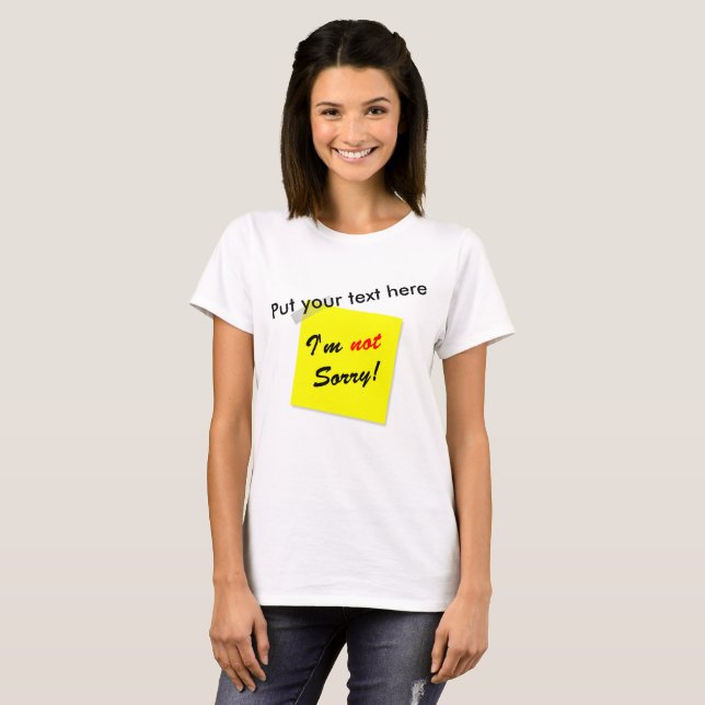 T-shirts Não Me Arrependo (Frente Completa)