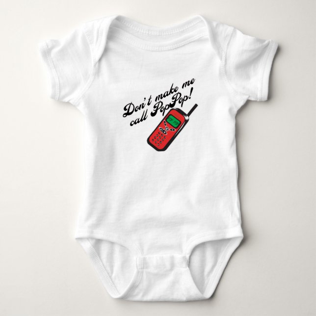 T-shirts Não me faça a chamada PopPop! (Frente)