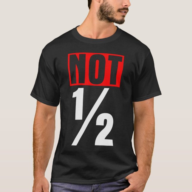 T-shirts Não Metade - Escuro (Frente)
