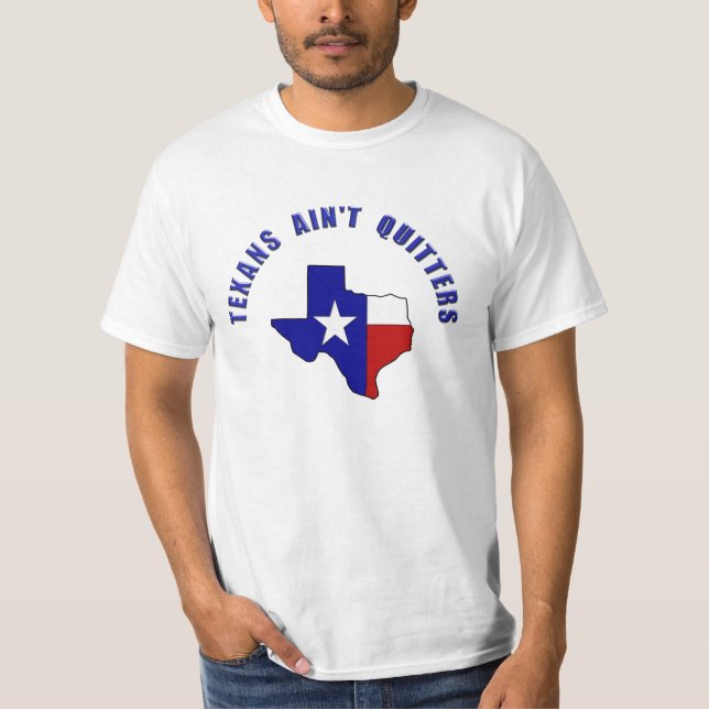 T-shirts Não nos vexem Texas - Texanos não desistem (Frente)