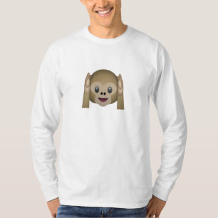 T-shirts Não ouça nenhum macaco mau Emoji