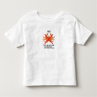T-shirts Não para crab sanduíches