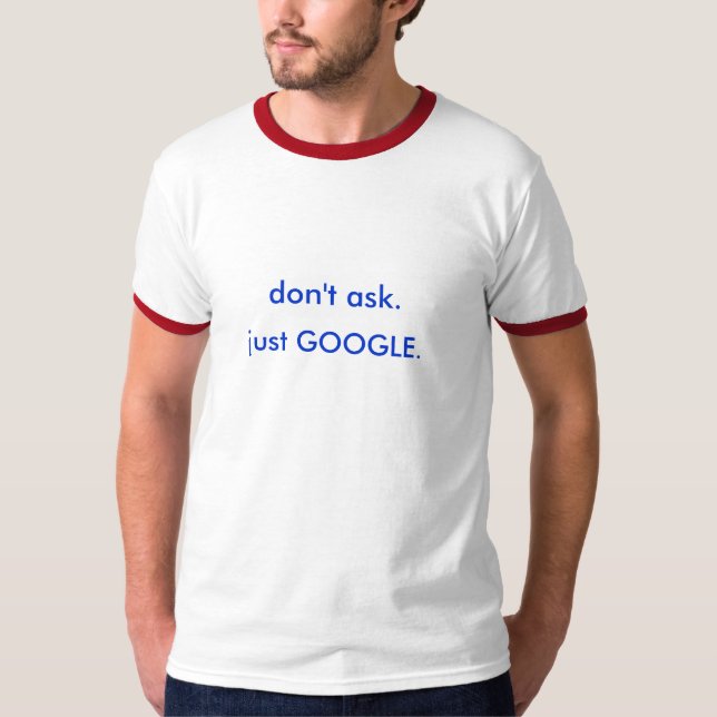 T-shirts não peça. apenas GOOGLE. (Frente)