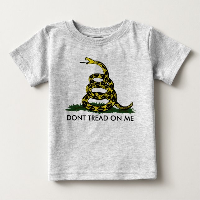 T-shirts NÃO PISE em MIM, Gadsden Rattler, Bratton (Frente)