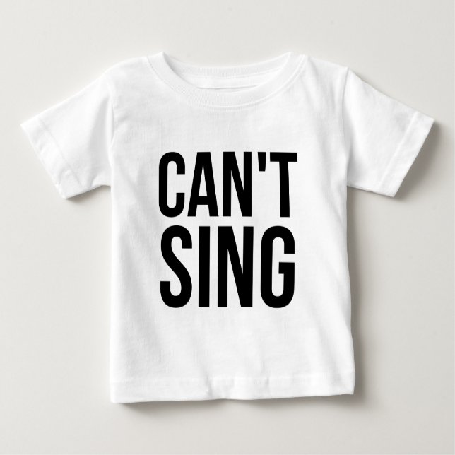 T-shirts Não pode cantar (Frente)