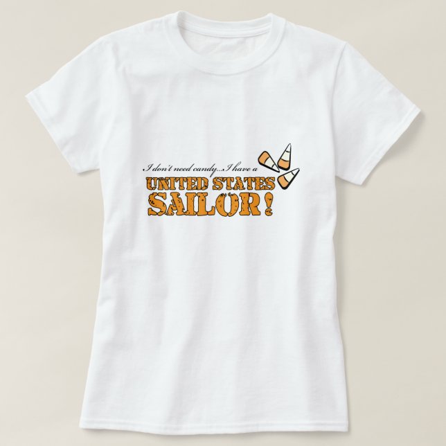 T-shirts Não preciso de doces... (Frente do Design)