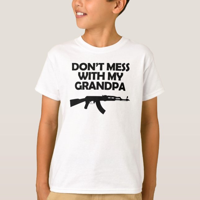 T-shirts Não se meta com meu avô (Frente)