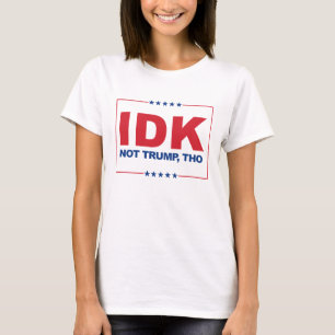 T-shirts NÃO SEI NÃO TRUMP PORÉM - Anti-Trump -