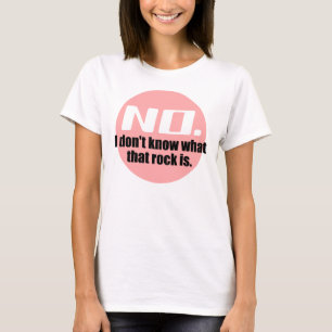 T-shirts Não Sei Que Rocha É (Rosa)