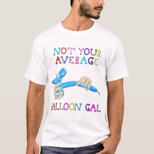 T-shirts Não suas mãos médias do cão do balão do galã