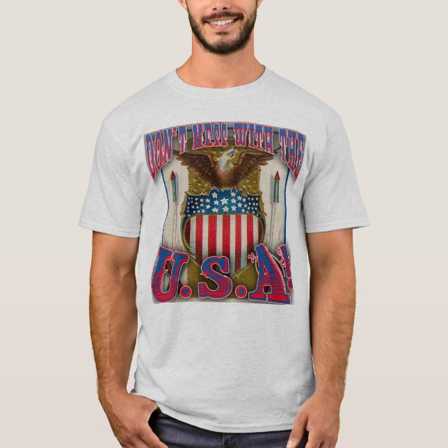 T-shirts Não suje com os EUA! (Frente)