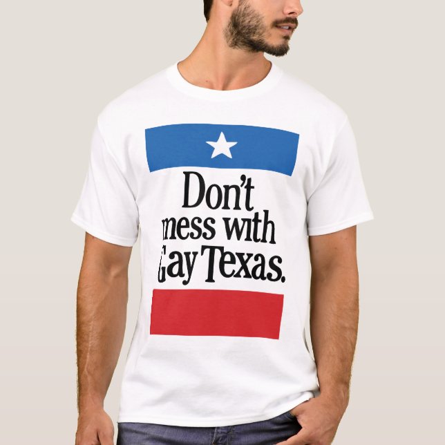 T-shirts Não suje com Texas alegre (Frente)