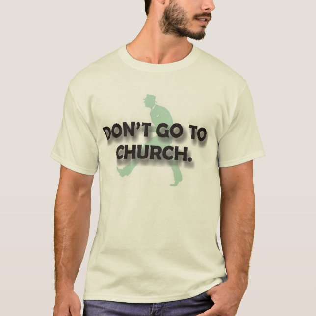 T-shirts Não vá à igreja (Frente)