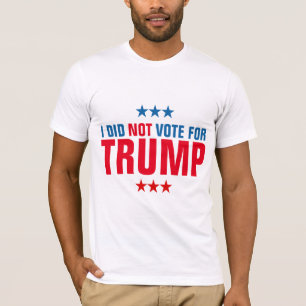 T-shirts Não Votei A Favor De Trump