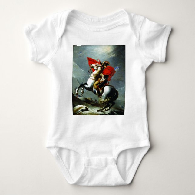 T-shirts Napoleon que cruza os cumes (Frente)