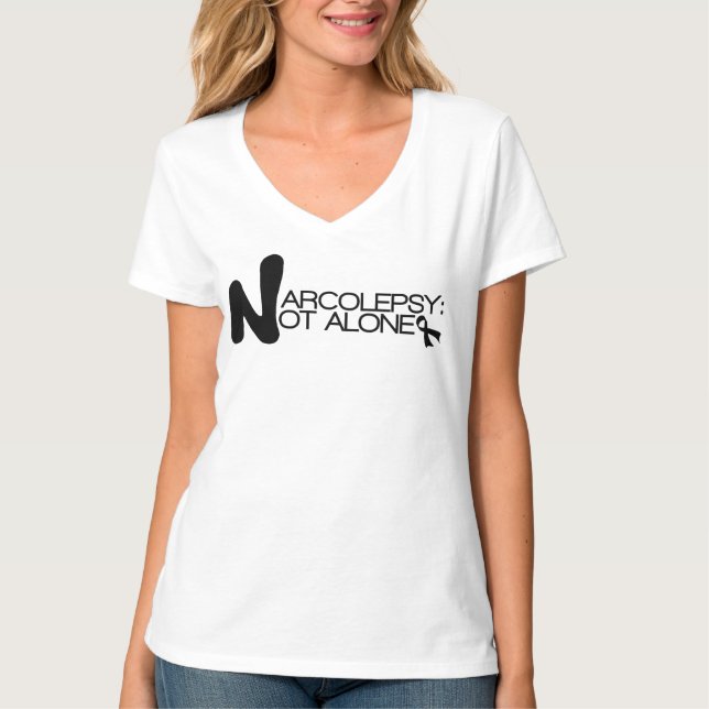 T-shirts NARCOLEPSY: NÃO mulheres clássicas do design de (Frente)