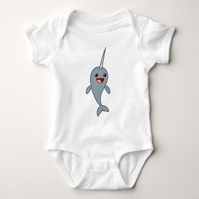 T-shirts Narwhal feliz (Frente)