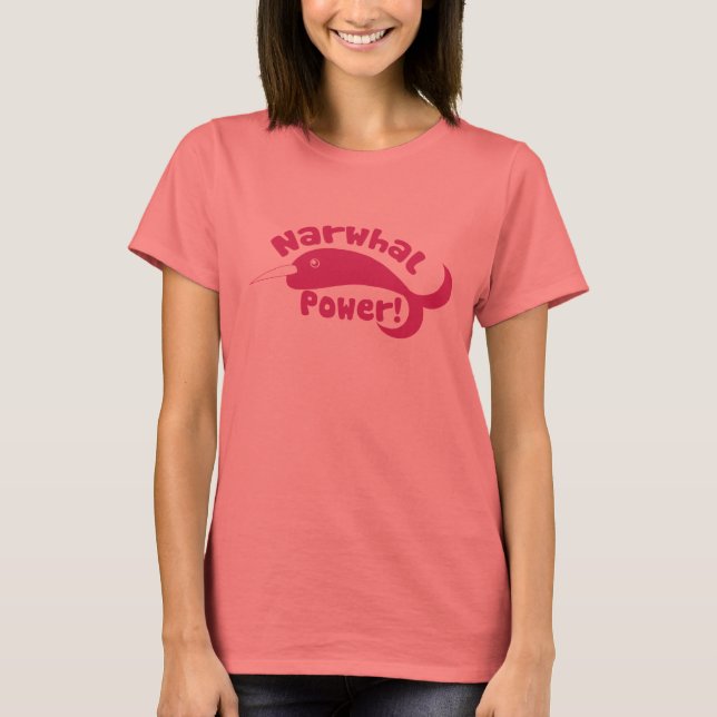 T-shirts Narwhal Power (Frente)