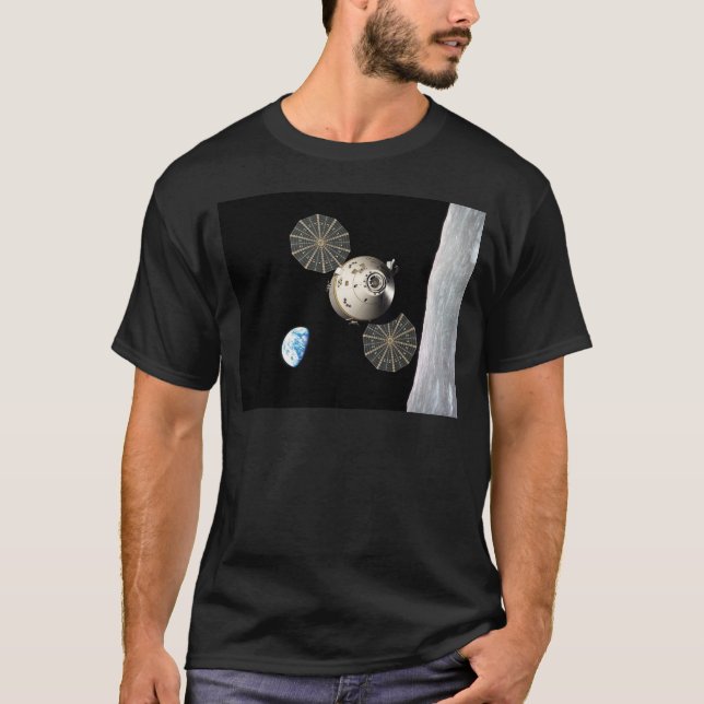 T-shirts NASA Orion na órbita lunar (Frente)